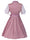 A-Line/Princess Jewel Neck Half Sleeves Knee-Length Vintage Dress with Bowknot
