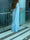 Sheath/Column Evening Dress Floor Length Sleeveless Cowl Neck Chiffon with Feather Cape Ruched Slit