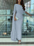Sheath/Column Evening Dress Floor Length Sleeveless Cowl Neck Chiffon with Feather Cape Ruched Slit