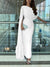Sheath/Column Evening Dress Floor Length Sleeveless Cowl Neck Chiffon with Feather Cape Ruched Slit