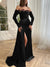 Sheath/Column Off-the-shoulder Long Sleeves Velvet luxury Evening Dresses