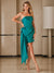 Sheath/Column Strapless Sleeveless mini Party Dance Cocktail Homecoming Dress