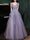 A-Line/Princess Long Prom Dress Tulle Sweetheart Sleeveless Floor-Length Elegant Evening Dresses With Sequins