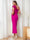 Sheath/Column Cocktail Dress One-shoulder Sleeveless Elegant Evening Dresses with Split Side & Flower