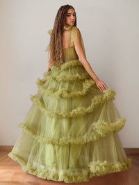 A-Line/Princess Cowl Neck Sleeveless Floor-Length Luxurious Prom Dresses with Crystal & Pleats