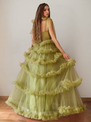 A-Line/Princess Cowl Neck Sleeveless Floor-Length Luxurious Prom Dresses with Crystal & Pleats