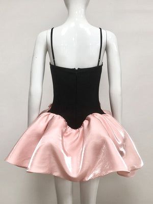 A-Line/Princess Spaghetti Straps Sleeveless Sweet Mini/Short Cocktail Dresses with Bow