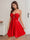 A-Line/Princess Sweetheart Sleeveless Backless Short/Mini Homecoming Dresses with Bow