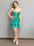 A-Line/Princess Strapless Sleeveless Short/Mini Homecoming Dresses with Beaded and Ruffles