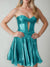 A-Line/Princess Sweetheart Sleeveless Ruched Short/Mini Pleated Homecoming Dresses