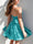A-Line/Princess Sweetheart Sleeveless Ruched Short/Mini Pleated Homecoming Dresses