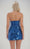 Sheath/Column Sequined Strapless Ruched Sleeveless Short/Mini Homecoming Dresses with Side Slit