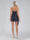 Sheath/Column Sequined Strapless Ruched Sleeveless Short/Mini Homecoming Dresses with Side Slit & Ruffled Drape