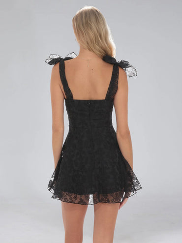 A-Line/Princess Pretty Square Neck Sleeveless Short/Mini Homecoming Dresses with Bows