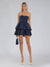 A-Line/Princess Sweetheart Sleeveless Tiered Ruffles Short/Mini Pleated Homecoming Dresses with Back Ties