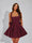 A-Line Christmas Party Dress Square Neck Sequin Short Homecoming Dresses with Bow