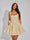 A-Line Christmas Party Dress Square Neck Sequin Short Homecoming Dresses with Bow