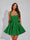 A-Line Christmas Party Dress Square Neck Sequin Short Homecoming Dresses with Bow