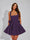 A-Line Christmas Party Dress Square Neck Sequin Short Homecoming Dresses with Bow