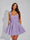 A-Line Christmas Party Dress Square Neck Sequin Short Homecoming Dresses with Bow