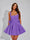 A-Line Christmas Party Dress Square Neck Sequin Short Homecoming Dresses with Bow