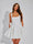 A-Line Christmas Party Dress Square Neck Sequin Short Homecoming Dresses with Bow