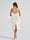 A-Line Square Neck Pleated Short Homecoming Dresses with Bow