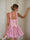 A-Line/Princess Strapless Sleeveless Short/Mini Homecoming Dresses with Draped scarf & 3D Flowers & Lace-up
