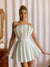 A-Line/Princess Strapless Sleeveless Pleated Short/Mini Backless Homecoming Dresses with Lace-up
