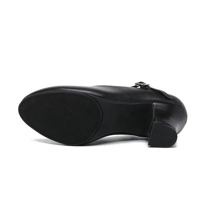 Women's Dancewear Shoes Faux Leather  Low Heel Closed Toe Dance Shoes
