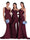 Mermaid/Trumpet Satin One-Shoulder Sleeveless Floor-Length Bridesmaid Dresses