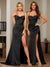 Mermaid/Trumpet Satin Square Neck Sleeveless Floor-Length Bridesmaid Dresses