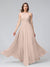 A-Line/Princess Halter Sleeveless Floor-Length Bridemaid Dresses with Ruffles