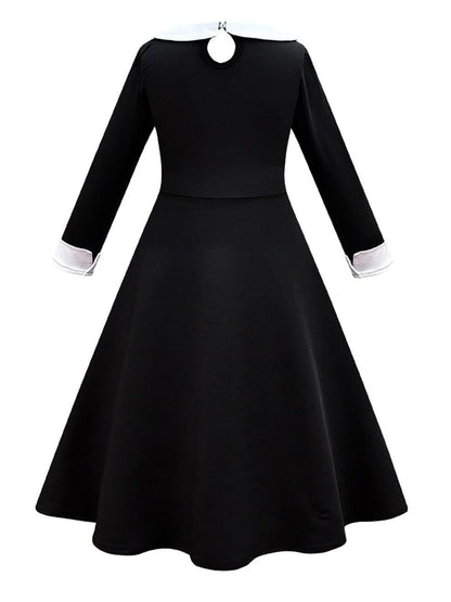 A-Line/Princess Crew Neck Long Sleeves Knee-Length Girl's Horrible Halloween Performance Costumes Set