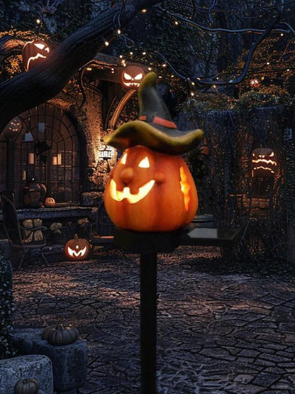 Halloween Outdoor Yard Recessed Floor Solar Decorative Pumpkin Lights