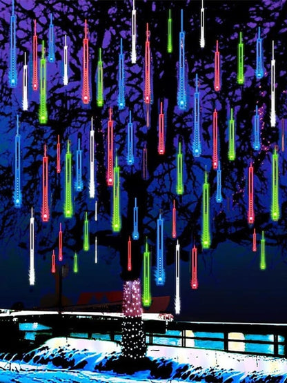 Halloween Outdoor LED Meteor Shower Long Water Drop Light