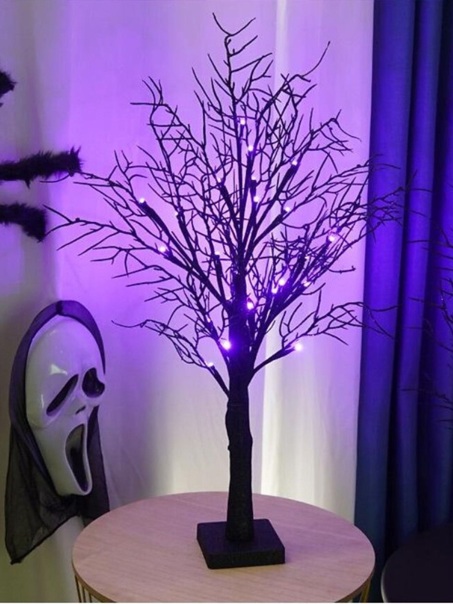 Halloween Purple Spooky LED Decoration Landscape Tree Light