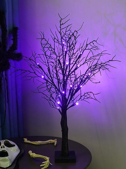 Halloween Purple Spooky LED Decoration Landscape Tree Light