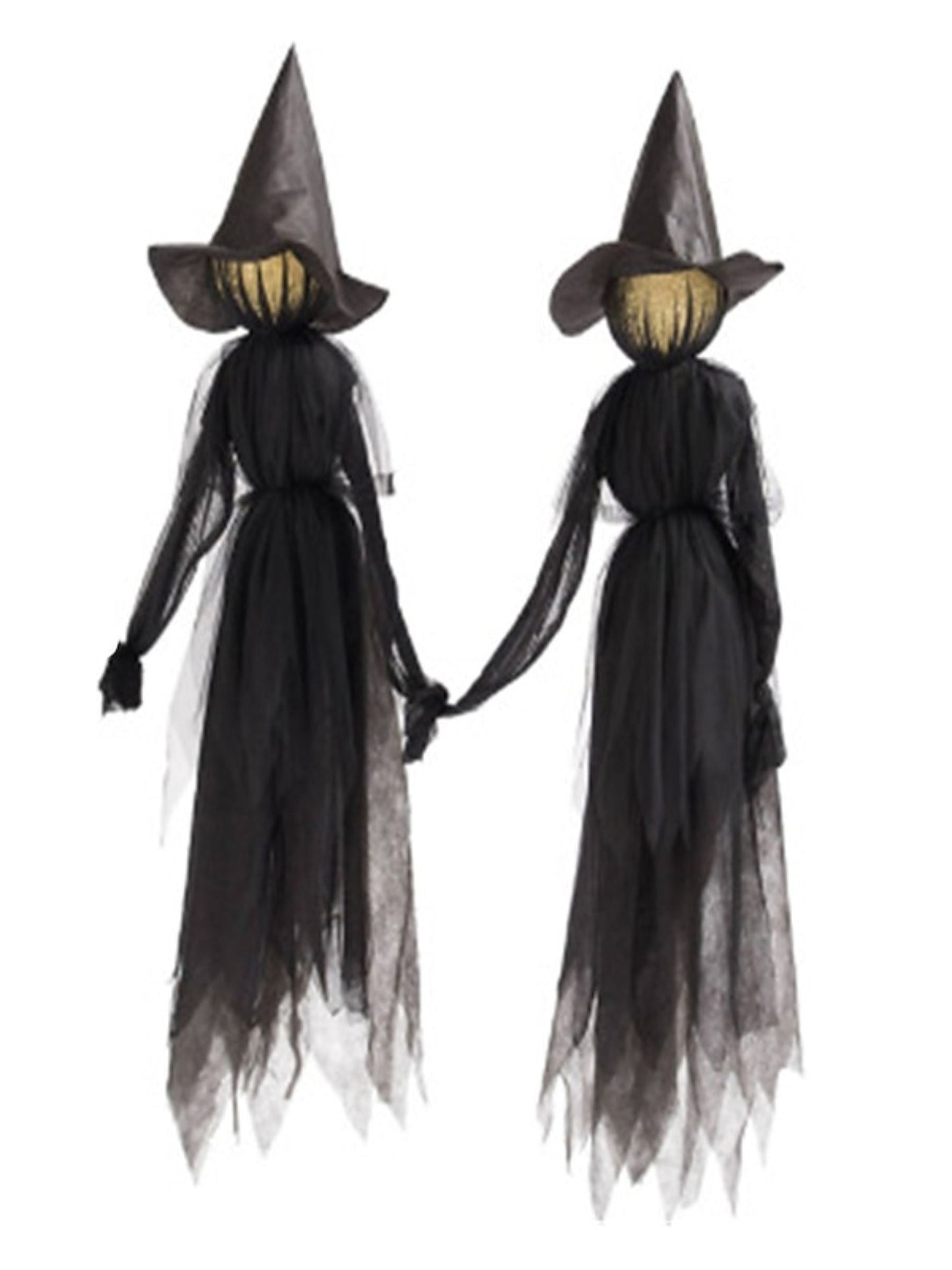 Halloween Colorful Gradient Voice Control Witch Ghost Spooky Hanging Decoration Props