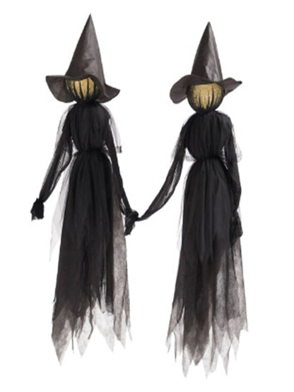 Halloween Colorful Gradient Voice Control Witch Ghost Spooky Hanging Decoration Props