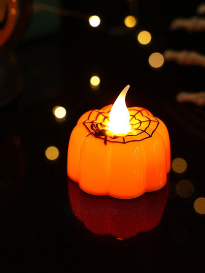 Halloween Cute Pumpkin Candle LED Ambient Light Party Decoration Prop