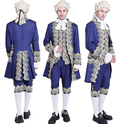 Men's Royal Halloween Carnival Performance Party Baroque Victorian Rococo Outfits