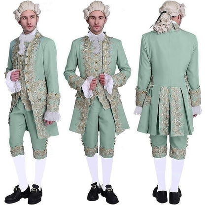 Men's Royal Halloween Carnival Performance Party Baroque Victorian Rococo Outfits