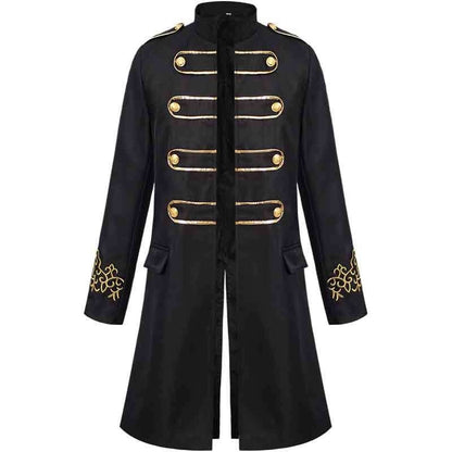 Men's Royal Halloween Vintage Gothic Punk & Gothic Carnival Masquerade Event / Party Coat Jacket