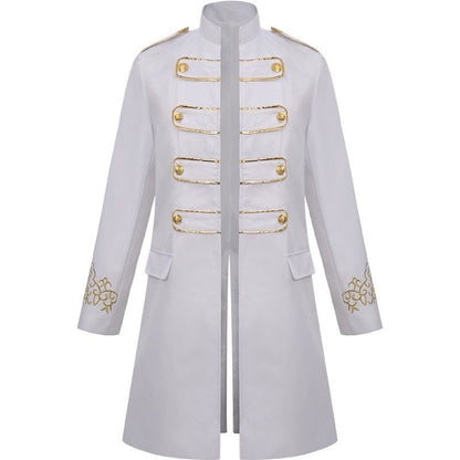 Men's Royal Halloween Vintage Gothic Punk & Gothic Carnival Masquerade Event / Party Coat Jacket