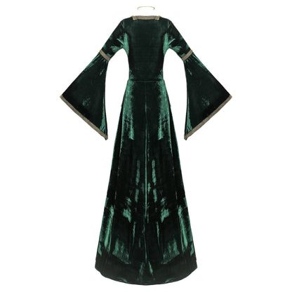 Ren Faire Witch Elven Women's Fantasy Royal Halloween Carnival Masquerade Medieval Renaissance Celtic Dress