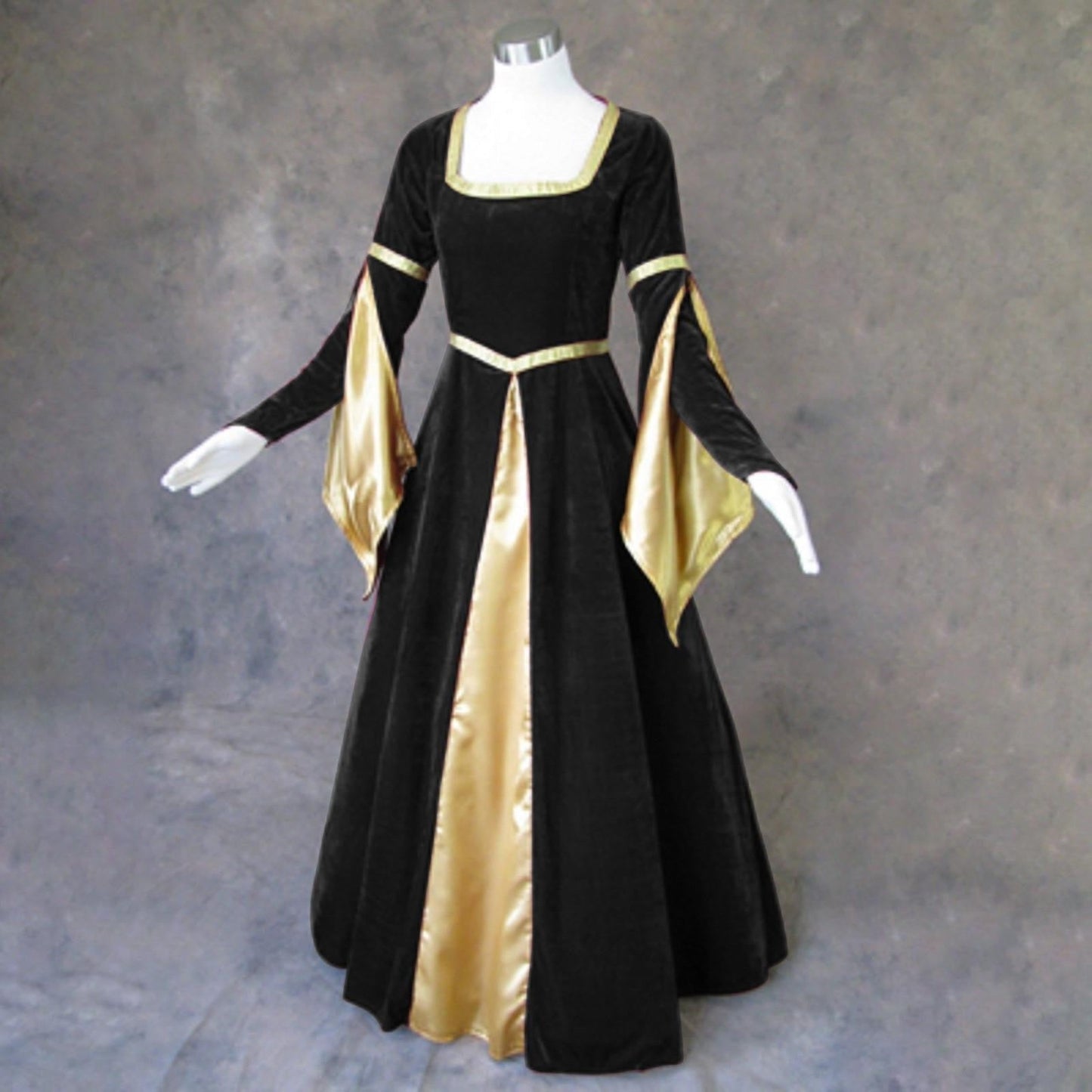 Retro Vintage Women's Celtic Royal Walpurgis Night Halloween Carnival Medieval Renaissance Dress