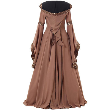 18th Century A-Line/Princess Square Neck Long Length Floor-Length Medieval Renaissance Celtic Fantasy Masquerade Party & Evening Dress