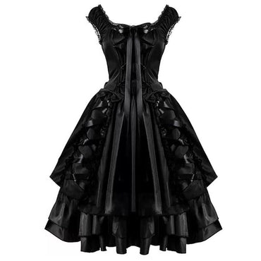 A-Line/Princess Round Neck Sleeveless Retro Vintage Punk & Gothic Medieval Dress