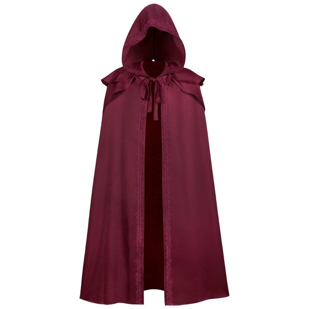 Men's 17th Century Plague Doctor Witches Vintage Punk & Gothic Medieval Cape Cosplay Costume Cloak